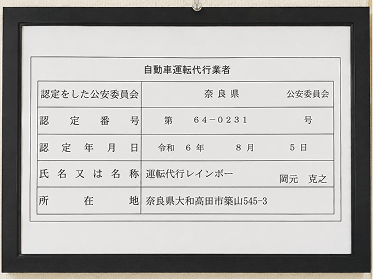 許可書